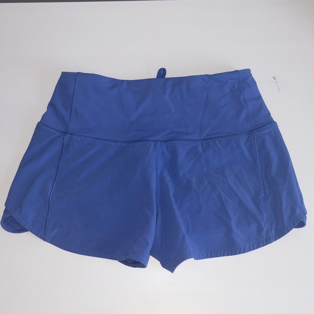Lululemon Vibrant Indigo High-Rise Athletic Shorts (Vintage)